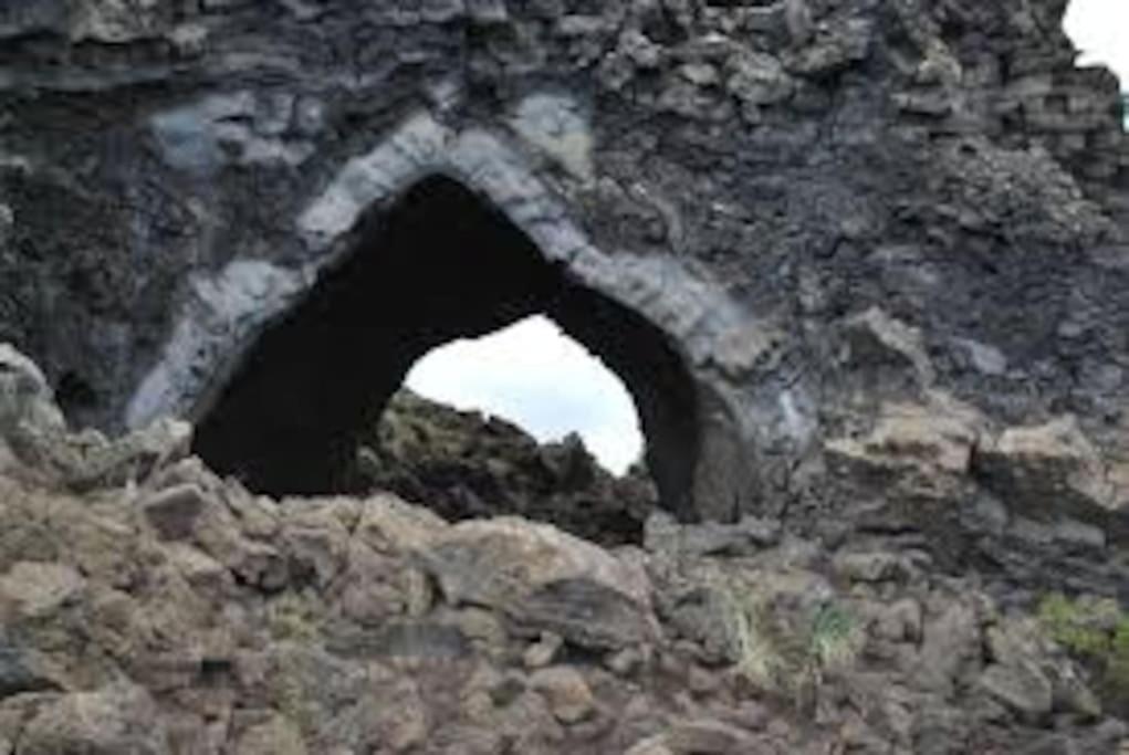 Cabin In The Lava. Near Husavik Skogar  エクステリア 写真